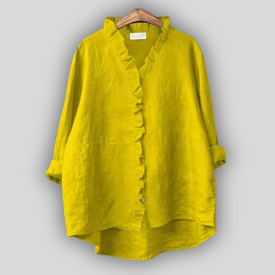 Linen Bluzica Zemljana Finesa