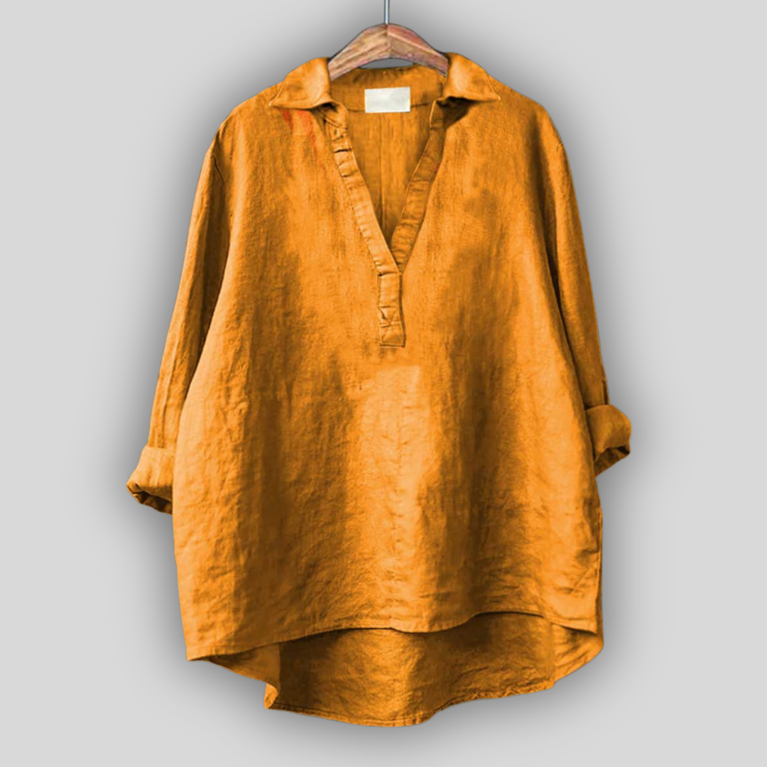 Bijela Ljetna Bluza s V Izrezom