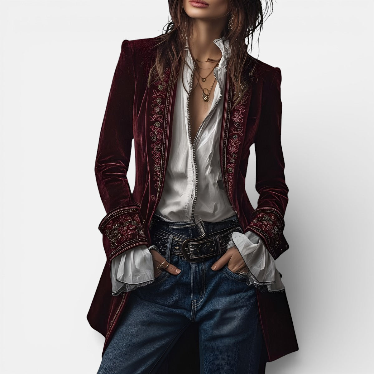 Nina | Elegantna baršunasta jakna